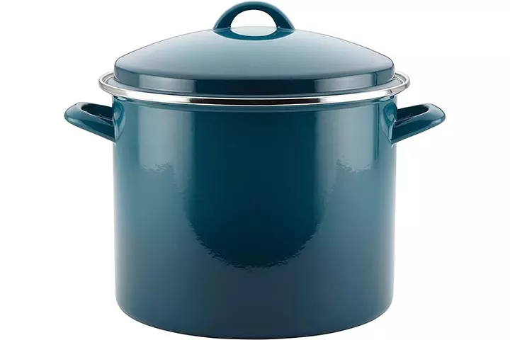 Rachael Ray 46326 Enamel on Steel Stock Pot