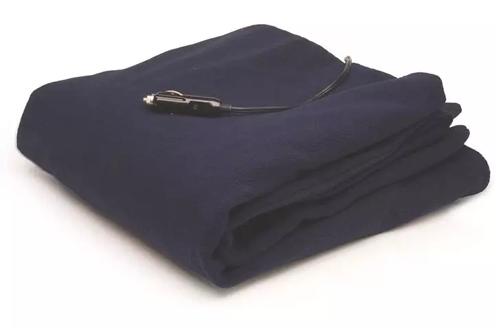 Roadpro 12-Volt Polar Fleece Heated Travel Blanket