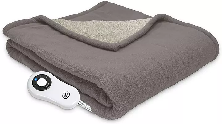 Serta Reversible Electric Throw Blanket