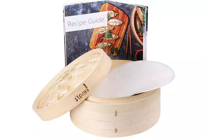 Steami Bamboo Steamer With Liners