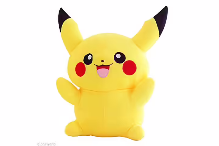Tickles Yellow Pikachu Stuffed Soft Plush Toy