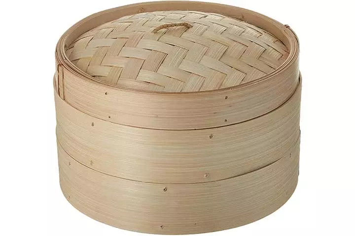 Trademark Innovations Bamboo Dumpling Steamer