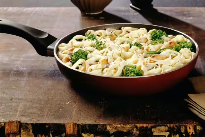 Veggie alfredo pasta