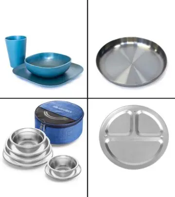 Pack these durable and handy camping plates for a hygienic dining experience at camp.