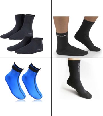 Get rid of bulky water shoes and switch to water socks that keep you warm and cozy.