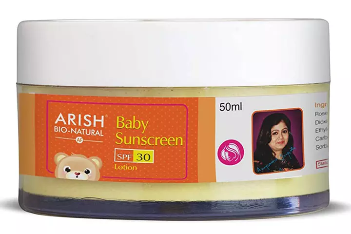 Arish Bio Naturals Baby Pro Sunscreen SPF 30 Lotion