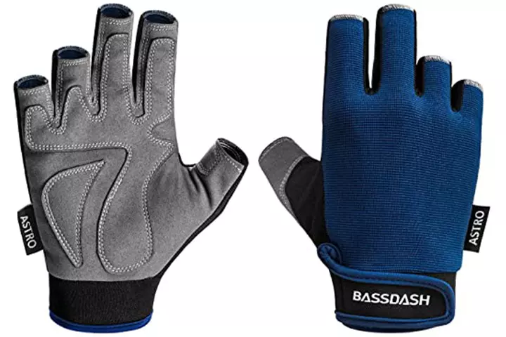 Bassdash Sure Grip Fishing Gloves