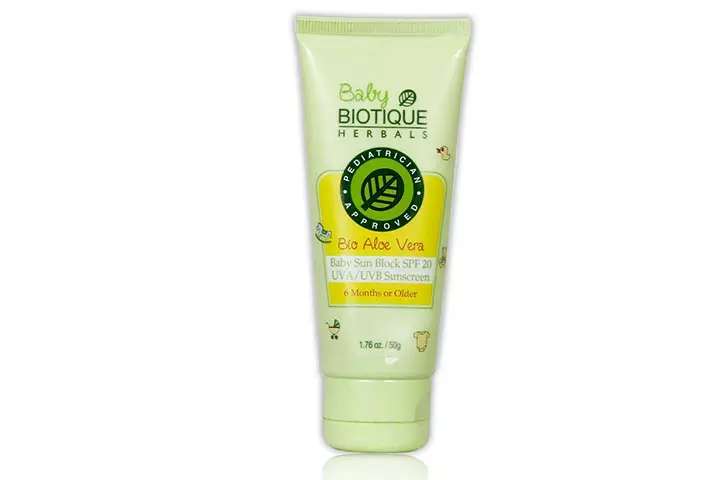 Biotic Aloe Vera Baby Sun Block Sunscreen