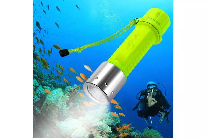 BlueFire 1100 Lumen CREE XM-L2 Professional Diving Flashlight