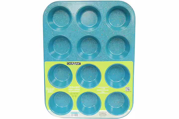 CasaWare Ceramic Coated NonStick 12 Cup Muffin Pan