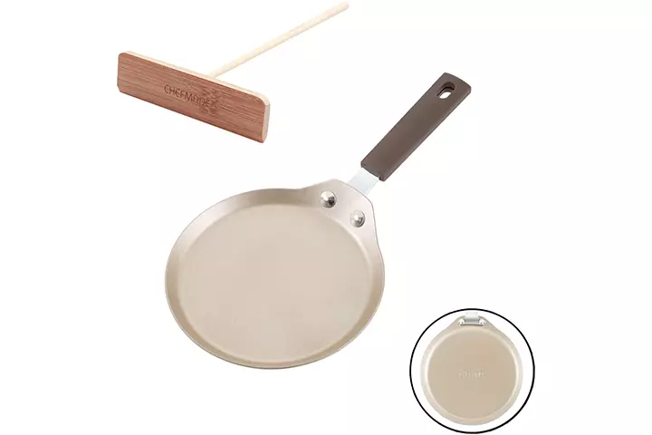 Chefmade Mini Crepe Pan with Bamboo Spreader