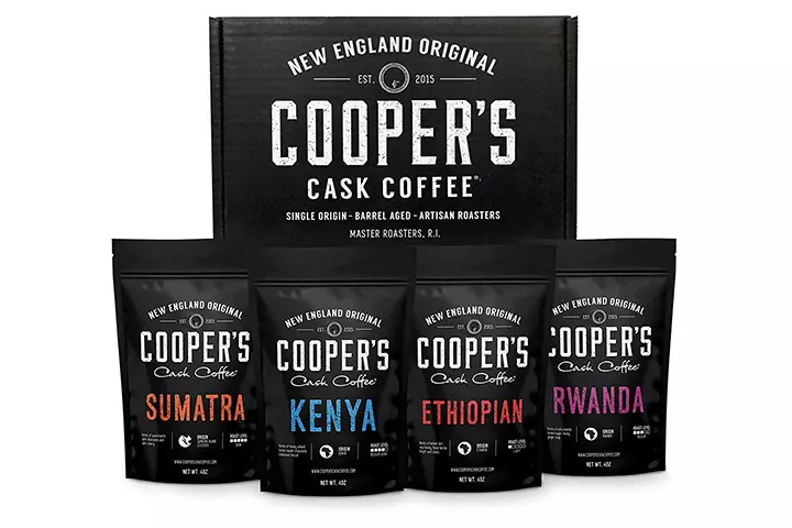 Cooper's Cask Coffee Gourmet Coffee Sampler Gift Box Set