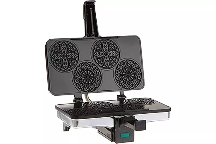 CucinaPro Mini Italian Pizzelle Waffle Maker Iron