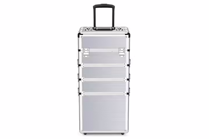 DZ Tech 4-in-1 Professional Makeup Aluminum Cosmetics Organizer