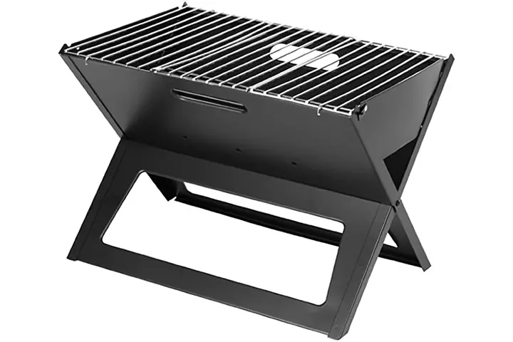 Fire Sense Black Notebook Charcoal Grill