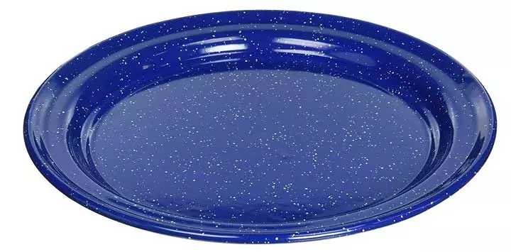 GSI Outdoors 10 Inch Enamelware Plate for Camp, Cabin