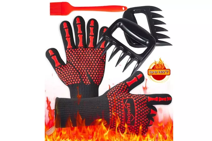 Heat Resistant Gloves with accessories by EUHOME