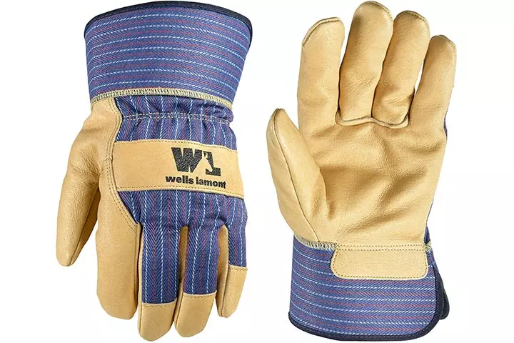 Heavy Duty Work Gloves with Leather Palm