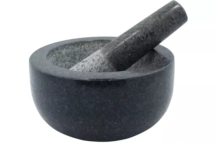 Kota Japan Large Black Granite Mortar & Pestle Natural Stone Grinder