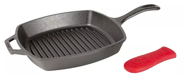 Lodge Cast Iron 10.5-Inch Square Grill Pan