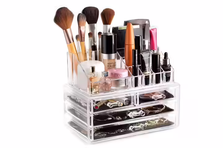 Masirs Clear Cosmetic Storage Organizer