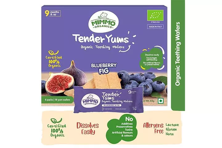 Mimmo Organics Tender Yums Teething Wafers 