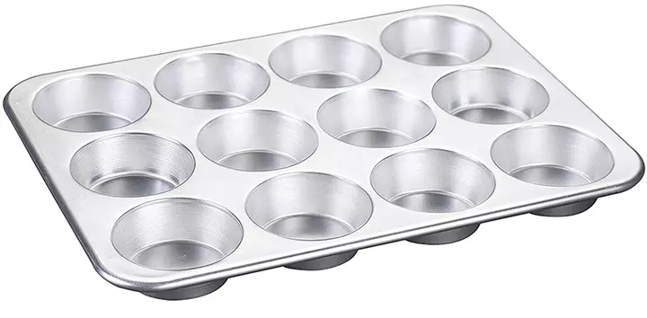 Nordic Ware Natural Aluminum Commercial Muffin Pan, 12 Cup