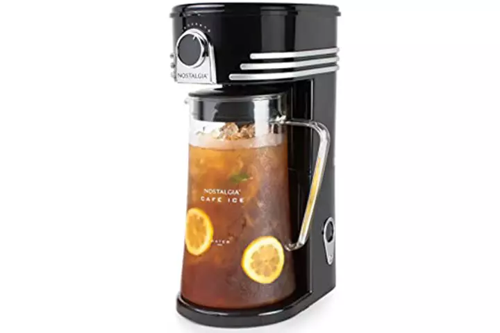 Nostalgia CI3BK Iced Coffee Maker and Tea Brewing System