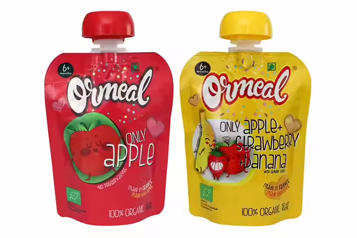 Ormeal 100% Organic Baby Food Puree Combo