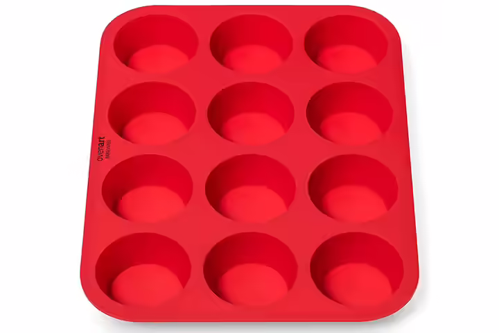 OvenArt Bakeware European LFGB Silicone Muffin Pan