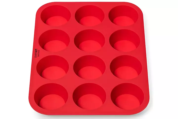 OvenArt Bakeware European LFGB Silicone Muffin Pan