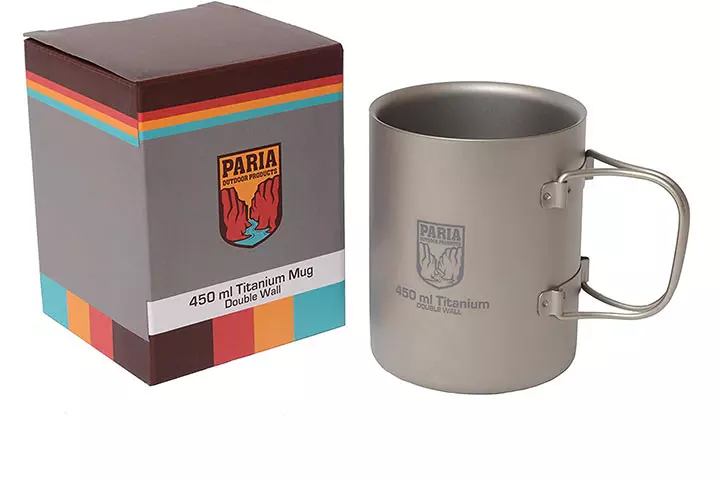 Paria Outdoor Titanium Insulated Double Wall Camping Mug