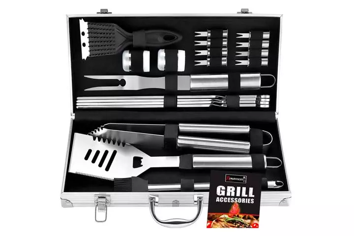 Romanticist 20Pc Heavy Duty Grill Set