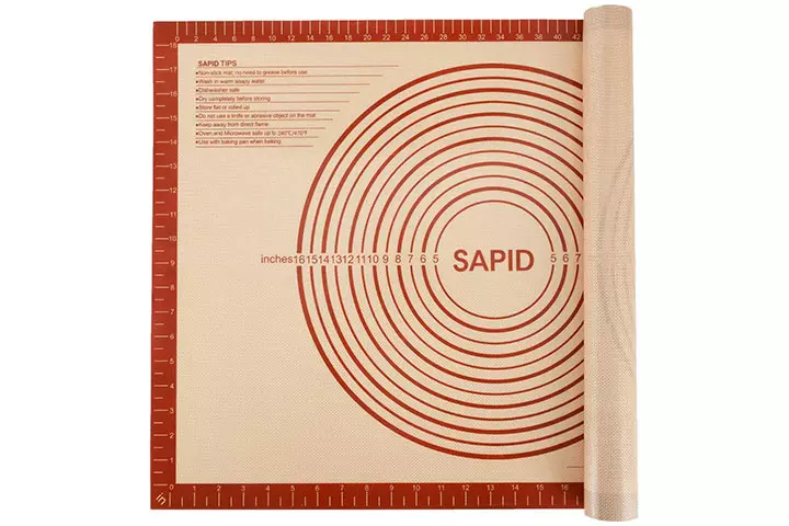 Sapid Extra Thick Silicone Pastry Mat Non-slip