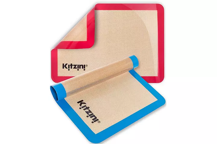 Silicone Baking Mat Set (2) Half Sheets By Kitzini