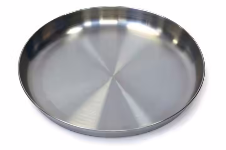 Stansport Stainless Steel Camping Plate, 9-Inch, One Size