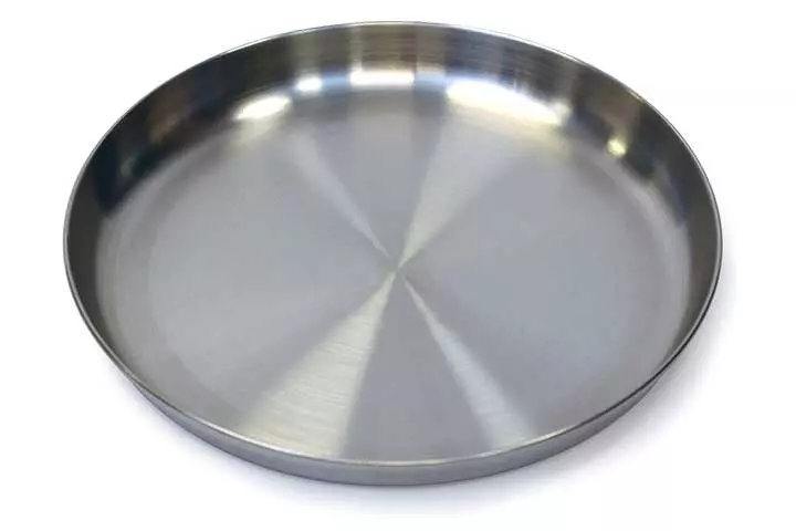 Stansport Stainless Steel Camping Plate, 9-Inch, One Size