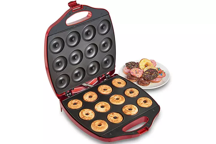 VonShef 12 Mini Donut Electric Maker Kit Set