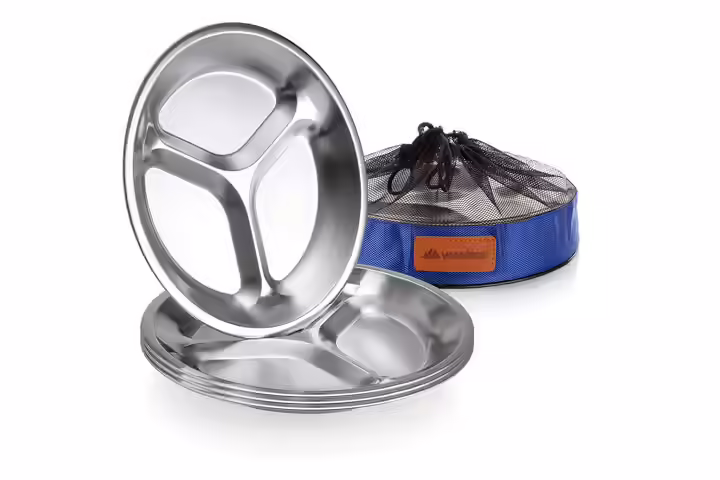 Wealers Sectioned Stainless Steel Plate
