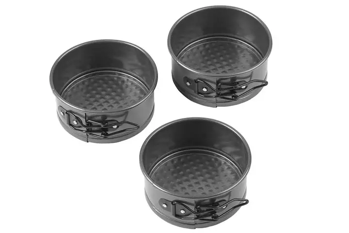 Wilton 4-Inch Mini Springform Pans for Mini Cheesecakes, Pizzas and Quiches