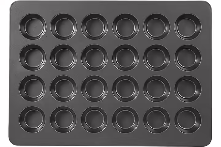 Wilton Perfect Results Premium Non-Stick Mega Standard-Size Muffin and Cupcake Baking Pan, Standard 24-Cup