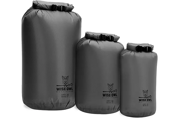 Wise Owl Outfitters Dry Bags Pack Of 3