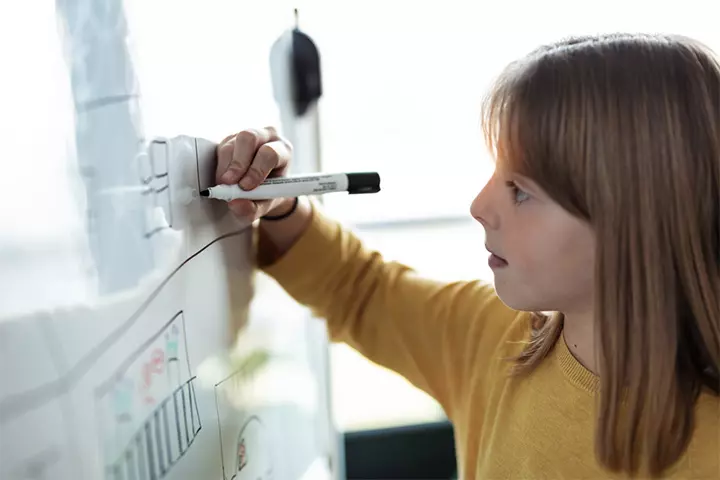 Writing on the board activities for 5 year olds