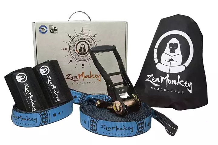 ZenMonkey Slacklines Kit with Tree Protectors