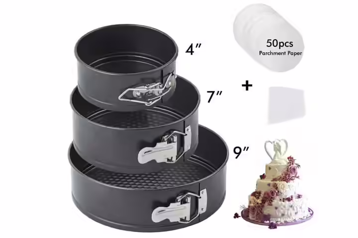 urbo Bee Springform Pan Set, Nonstick Round Cake Pan