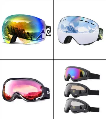 These stylish and functional anti-fog ski goggles will complete your ski safety gear.