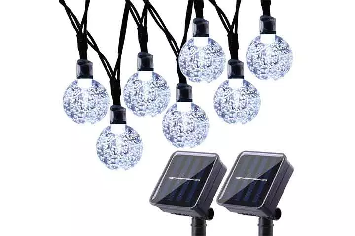 2-Pack Globe Solar String Lights by Joomer