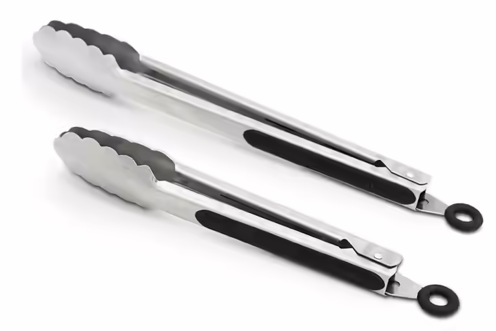 304 Stainless Steel Kitchen Cooking Tongs, 9 and 12