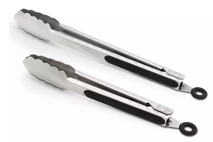 304 Stainless Steel Kitchen Cooking Tongs, 9 and 12