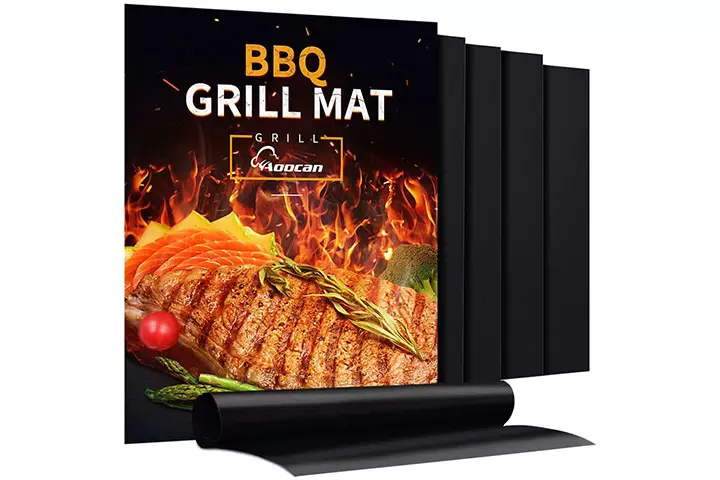 Aoocan Grill Mat Set of 5 Heavy Duty BBQ